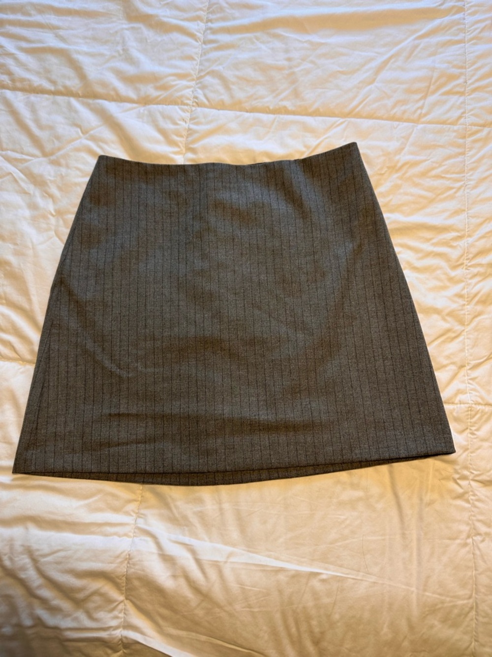 Wilfred Gray Pinstripe Mini Skirt